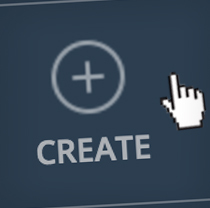 a screenshot of a create button in automation agency