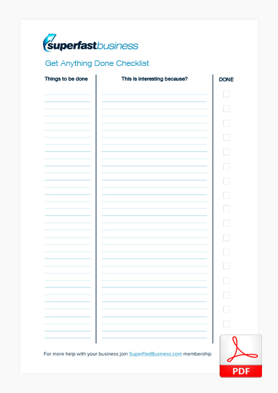 A Thumbnail of Get Anything Done Checklist