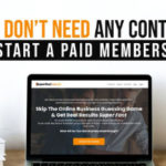 how to start a paid membership with James Schramko