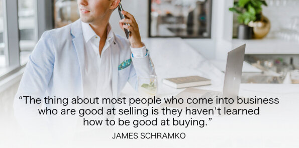 Charley Valher says most people who are good at selling haven't learned how to be good at buying.