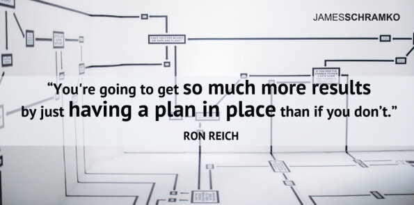 Ron Reich says you'll get so much more results by just having a plan in place than if you don’t.