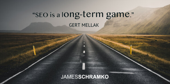Gert Mellak says SEO is a long-term game.