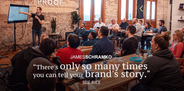 Sue Rice says there's only so many times you can tell your brand's story.