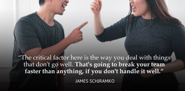 James Schramko says the critical factor is the way you deal with things that don't go well.