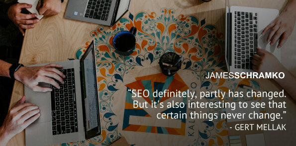 Gert Mellak says SEO has changed. But it's interesting to see that certain things never change.