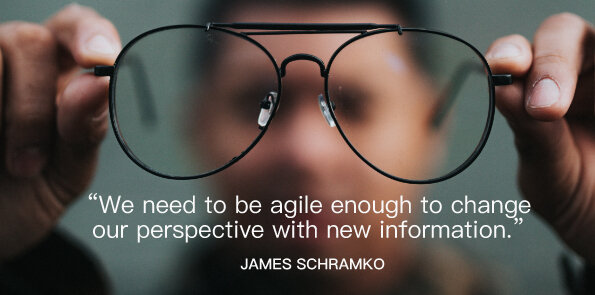 James Schramko says we need to be agile enough to change our perspective with new information.